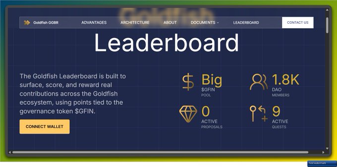 Goldfish Airdrop: Social Leaderboard Is Live — Here’s How to Earn $GFIN